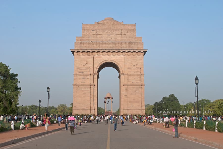 India Gate on Rajpath (Kingsway), New Delhi